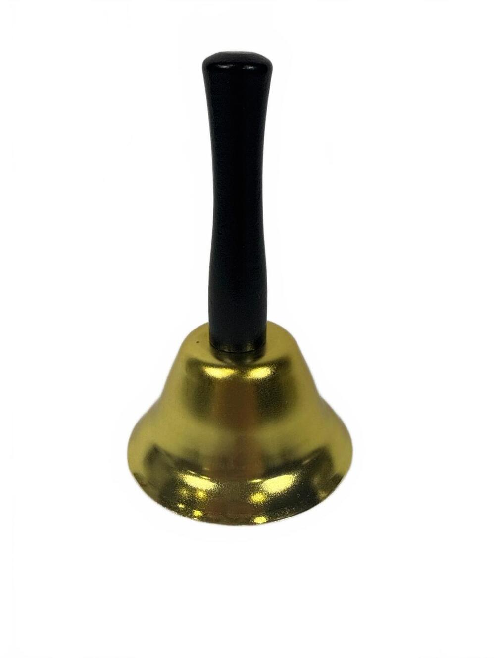 Gold Handbell with Black Handle